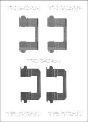 Triscan 8105 141601 - Kit d'accessoires, plaquette de frein à disque cwaw.fr