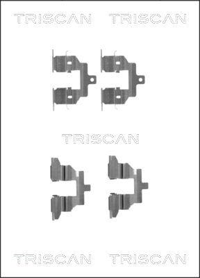 Triscan 8105 141602 - Kit d'accessoires, plaquette de frein à disque cwaw.fr