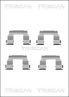 Triscan 8105 151349 - Kit d'accessoires, plaquette de frein à disque cwaw.fr