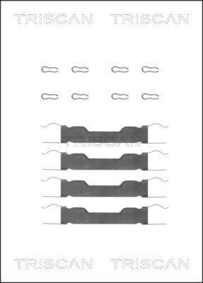 Triscan 8105 151347 - Kit d'accessoires, plaquette de frein à disque cwaw.fr