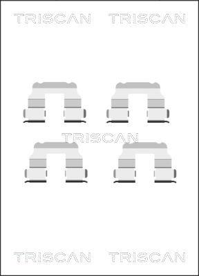 Triscan 8105 151350 - Kit d'accessoires, plaquette de frein à disque cwaw.fr