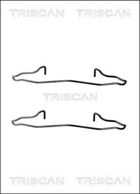 Triscan 8105 161619 - Kit d'accessoires, plaquette de frein à disque cwaw.fr