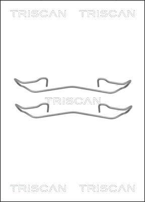 Triscan 8105 161617 - Kit d'accessoires, plaquette de frein à disque cwaw.fr