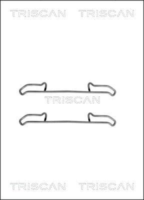 Triscan 8105 101540 - Kit d'accessoires, plaquette de frein à disque cwaw.fr