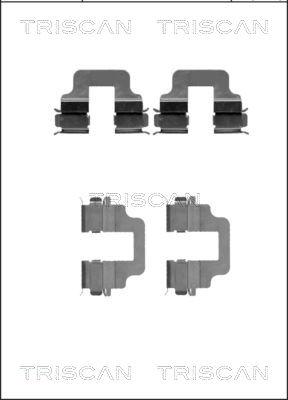 Triscan 8105 101646 - Kit d'accessoires, plaquette de frein à disque cwaw.fr