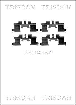 Triscan 8105 101641 - Kit d'accessoires, plaquette de frein à disque cwaw.fr