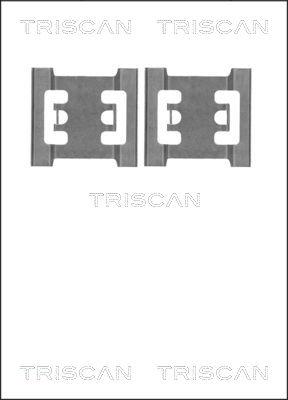 Triscan 8105 101643 - Kit d'accessoires, plaquette de frein à disque cwaw.fr