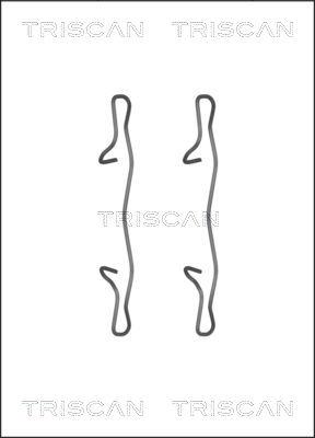 Triscan 8105 101654 - Kit d'accessoires, plaquette de frein à disque cwaw.fr