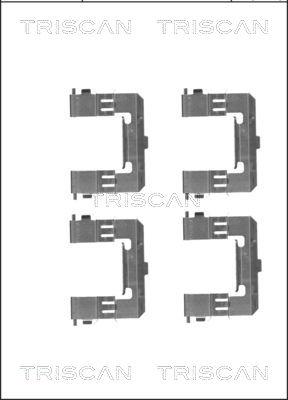 Triscan 8105 101655 - Kit d'accessoires, plaquette de frein à disque cwaw.fr