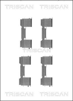 Triscan 8105 101650 - Kit d'accessoires, plaquette de frein à disque cwaw.fr