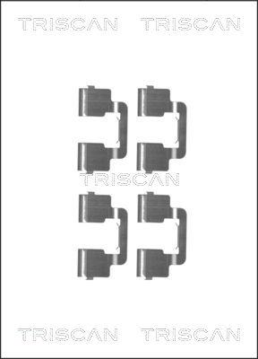 Triscan 8105 101653 - Kit d'accessoires, plaquette de frein à disque cwaw.fr