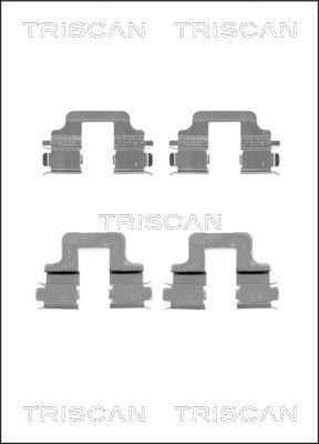 Triscan 8105 101652 - Kit d'accessoires, plaquette de frein à disque cwaw.fr