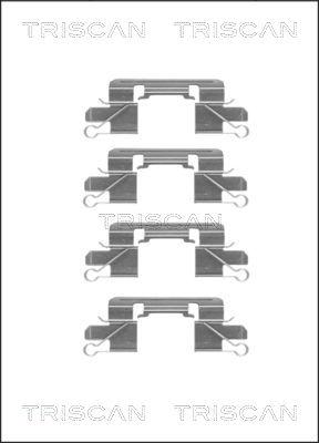 Triscan 8105 101657 - Kit d'accessoires, plaquette de frein à disque cwaw.fr