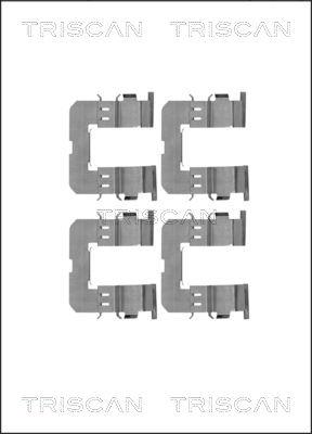 Triscan 8105 101662 - Kit d'accessoires, plaquette de frein à disque cwaw.fr