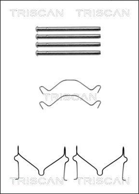 Triscan 8105 101604 - Kit d'accessoires, plaquette de frein à disque cwaw.fr