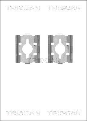 Triscan 8105 101628 - Kit d'accessoires, plaquette de frein à disque cwaw.fr