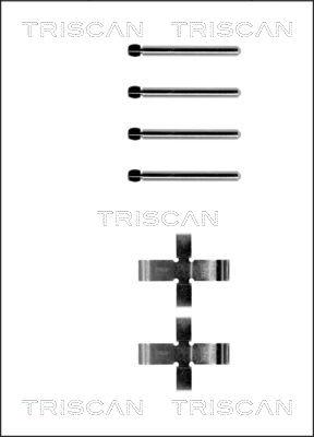 Triscan 8105 101141 - Kit d'accessoires, plaquette de frein à disque cwaw.fr