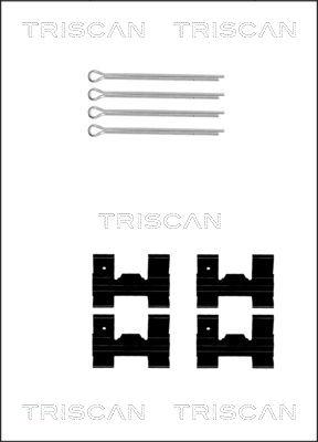 Triscan 8105 101329 - Kit d'accessoires, plaquette de frein à disque cwaw.fr