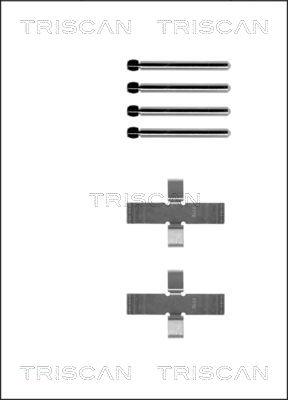 Triscan 8105 101237 - Kit d'accessoires, plaquette de frein à disque cwaw.fr