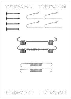 Triscan 8105 102593 - Kit d'accessoires, mâchoires de frein de stationnement cwaw.fr