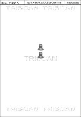 Triscan 8105 116002 - Kit de vis, disque de frein cwaw.fr