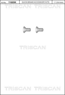 Triscan 8105 116010 - Kit de vis, disque de frein cwaw.fr