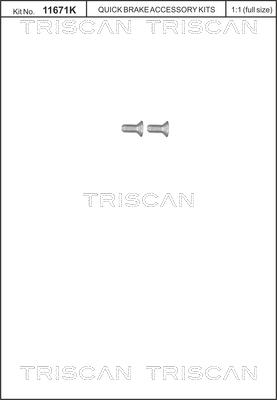 Triscan 8105116012 - Kit de vis, disque de frein cwaw.fr