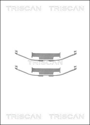 Triscan 8105 111572 - Kit d'accessoires, plaquette de frein à disque cwaw.fr