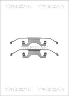 Triscan 8105 111615 - Kit d'accessoires, plaquette de frein à disque cwaw.fr