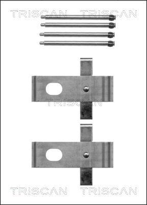 Triscan 8105 111616 - Kit d'accessoires, plaquette de frein à disque cwaw.fr