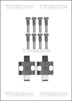 Triscan 8105 111625 - Kit d'accessoires, plaquette de frein à disque cwaw.fr