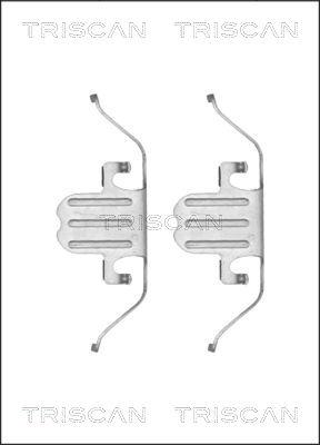 Triscan 8105 111620 - Kit d'accessoires, plaquette de frein à disque cwaw.fr