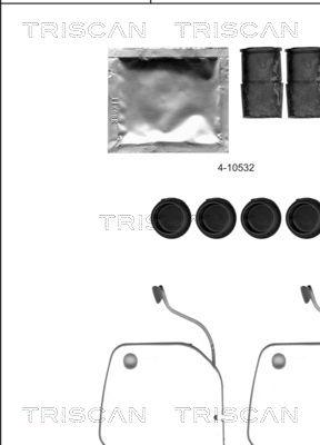 Triscan 8105 111623 - Kit d'accessoires, plaquette de frein à disque cwaw.fr