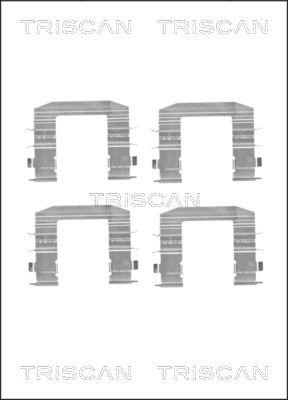 Triscan 8105 181009 - Kit d'accessoires, plaquette de frein à disque cwaw.fr