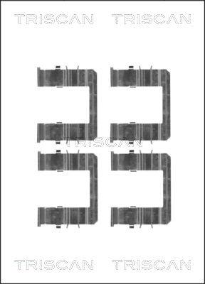 Triscan 8105 181010 - Kit d'accessoires, plaquette de frein à disque cwaw.fr