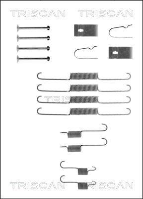 Triscan 8105 182001 - Kit d'accessoires, mâchoire de frein cwaw.fr