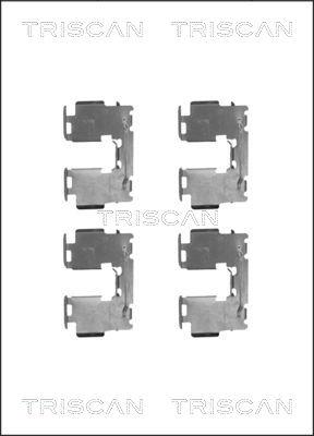 Triscan 8105 131644 - Kit d'accessoires, plaquette de frein à disque cwaw.fr