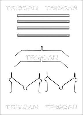 Triscan 8105 131640 - Kit d'accessoires, plaquette de frein à disque cwaw.fr