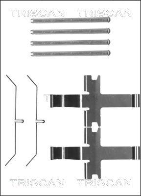 Triscan 8105 131647 - Kit d'accessoires, plaquette de frein à disque cwaw.fr