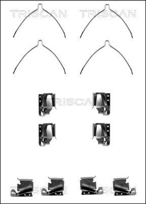 Triscan 8105 131619 - Kit d'accessoires, plaquette de frein à disque cwaw.fr