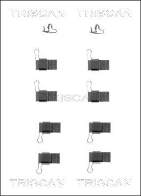 Triscan 8105 131618 - Kit d'accessoires, plaquette de frein à disque cwaw.fr