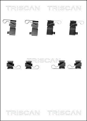 Triscan 8105 131639 - Kit d'accessoires, plaquette de frein à disque cwaw.fr