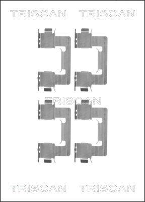 Triscan 8105 131634 - Kit d'accessoires, plaquette de frein à disque cwaw.fr