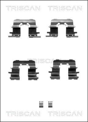 Triscan 8105 131631 - Kit d'accessoires, plaquette de frein à disque cwaw.fr