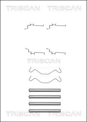 Triscan 8105 131638 - Kit d'accessoires, plaquette de frein à disque cwaw.fr