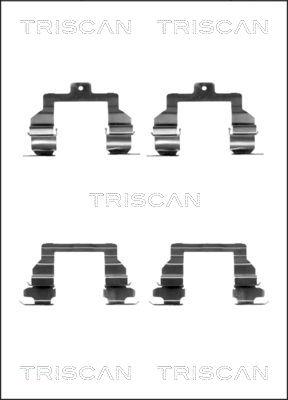 Triscan 8105 131632 - Kit d'accessoires, plaquette de frein à disque cwaw.fr