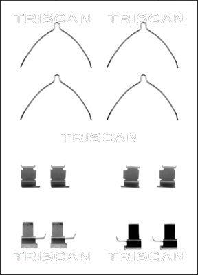 Triscan 8105 131629 - Kit d'accessoires, plaquette de frein à disque cwaw.fr