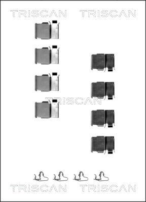 Triscan 8105 131624 - Kit d'accessoires, plaquette de frein à disque cwaw.fr