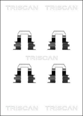 Triscan 8105 131628 - Kit d'accessoires, plaquette de frein à disque cwaw.fr