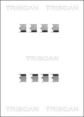 Triscan 8105 131623 - Kit d'accessoires, plaquette de frein à disque cwaw.fr